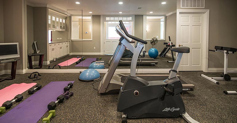Turn basement into home gym Grand Rapids MI